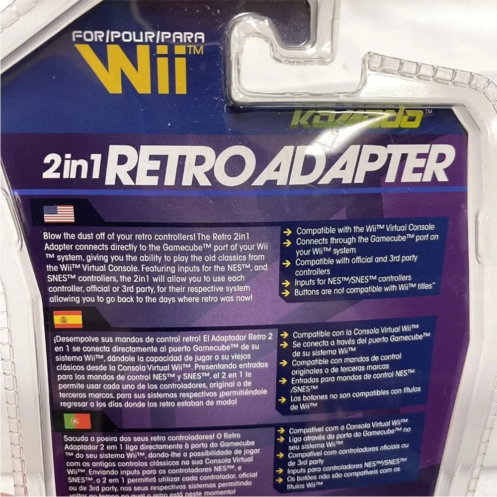 Komodo Wii 2-in-1 Retro Adapter